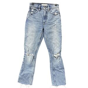 Abercrombie & Fitch Jeans Womens 23 The 90s Skinny High Rise Distressed Denim